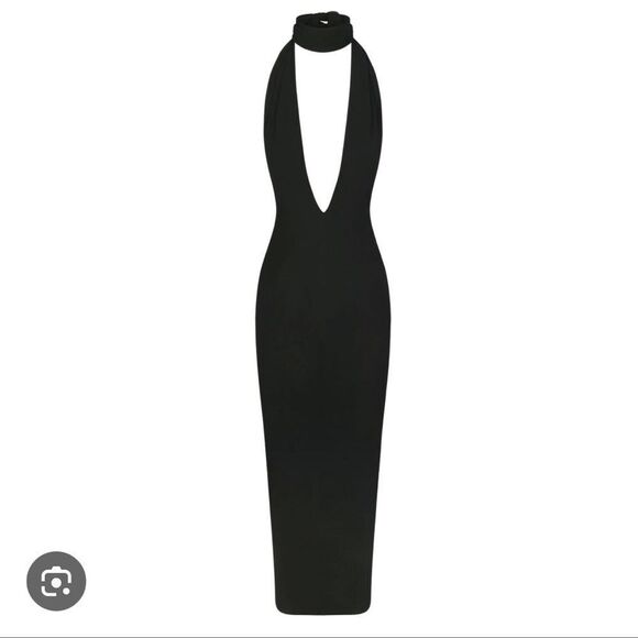 SKIMS NWT summer mesh halter long dress S - Picture 5 of 7